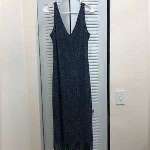 Large Sparkly midnight blue dress